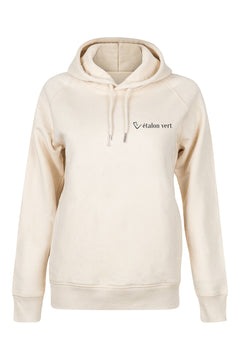 Quaterback 2.0 Normal Fit Hoodie - Horses & Cocktail - Off-White