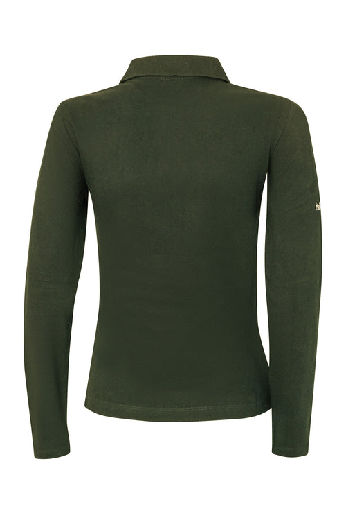Poloshirt Sandro Hit 2.0 Langarm - Olive