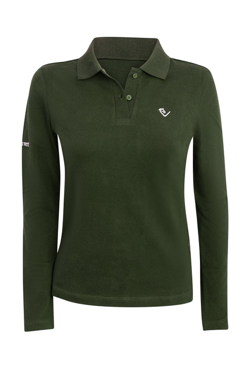 Poloshirt Sandro Hit 2.0 Langarm - Olive