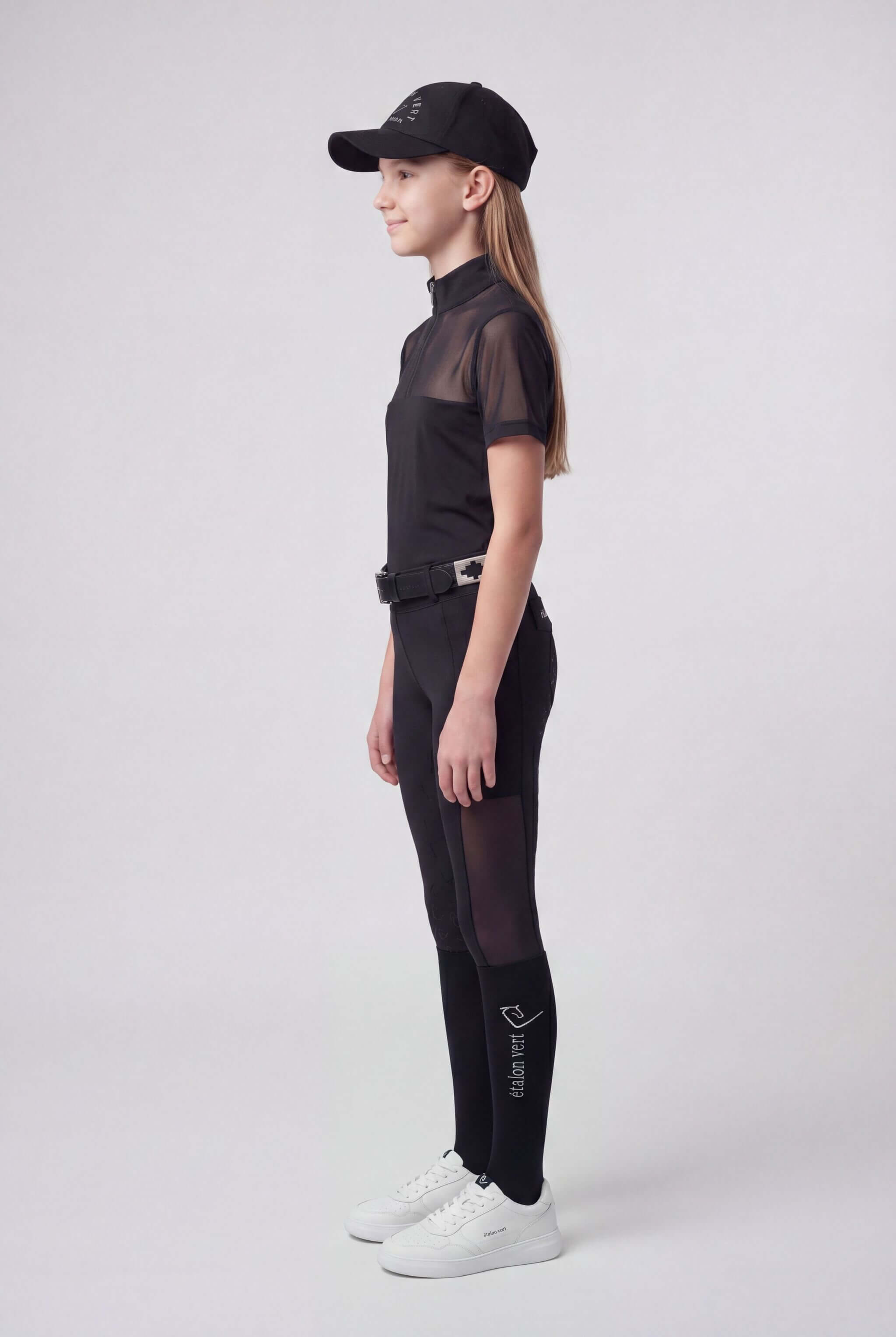 Chacco 2.0 - Leggings Fullgrip - Mesh Summer Edition - Black - Young Riders