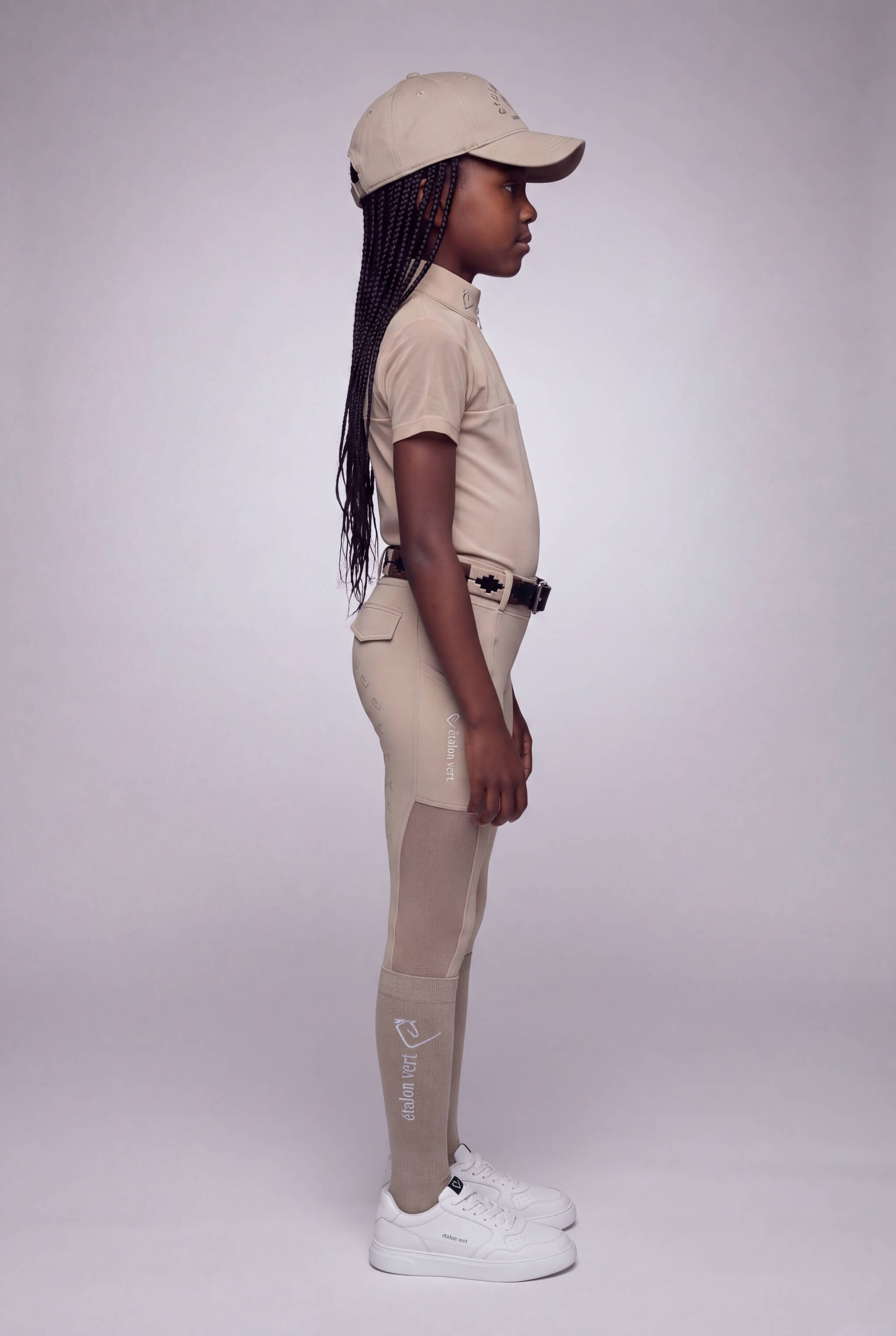 Chacco 2.0 - Leggings Fullgrip - Mesh Summer Edition - Beige - Young Riders