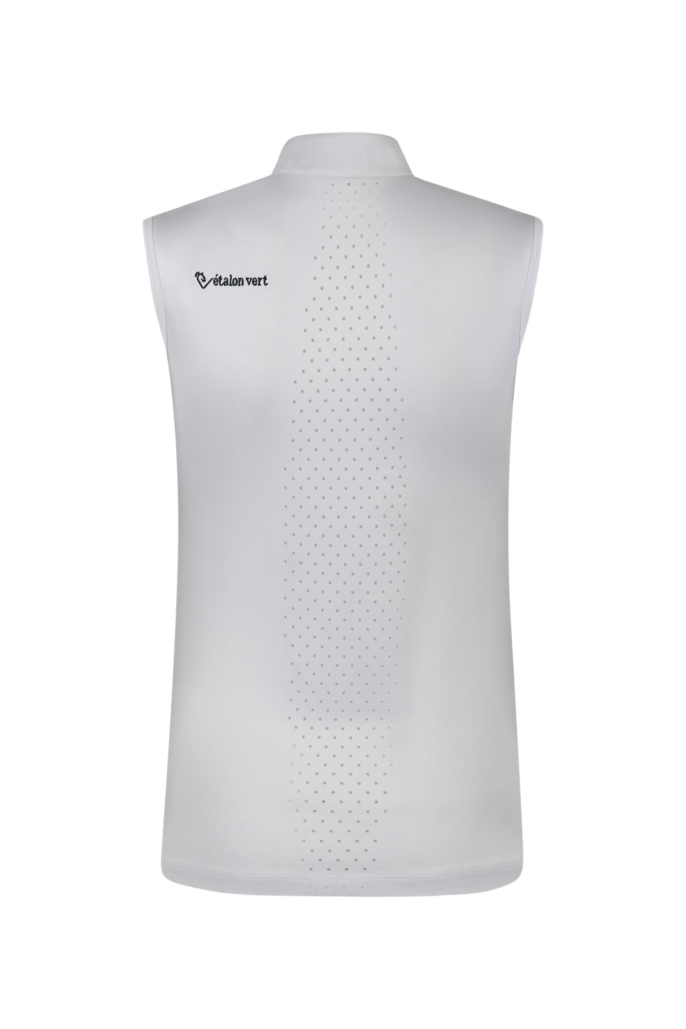 Star Gold Sleeveless Performance Shirt perforated - White