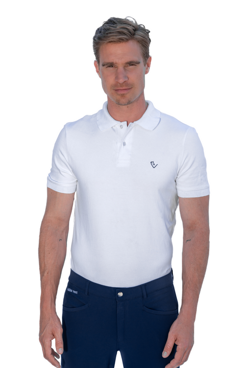 Herren Poloshirt Sandro Hit - White