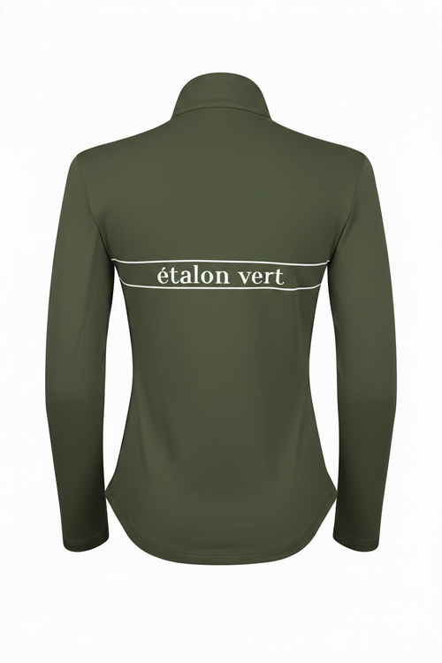 Zip Pullover - Etalon Equestrian - Olive