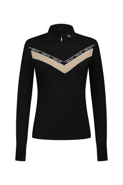 Funktionsshirt Victory - Black / Beige