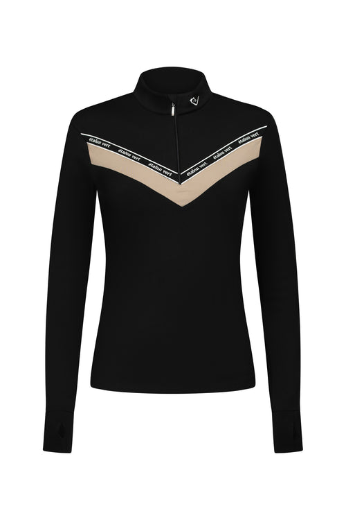 Funktionsshirt Victory - Black / Beige