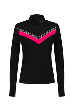 Funktionsshirt Victory - Black / Very Berry