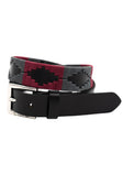 Ceinture polo Vitalis 3 cm - Bordeaux/Pierre