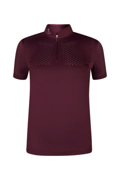 Funktionsshirt Star Gold Kurzarm - Burgundy