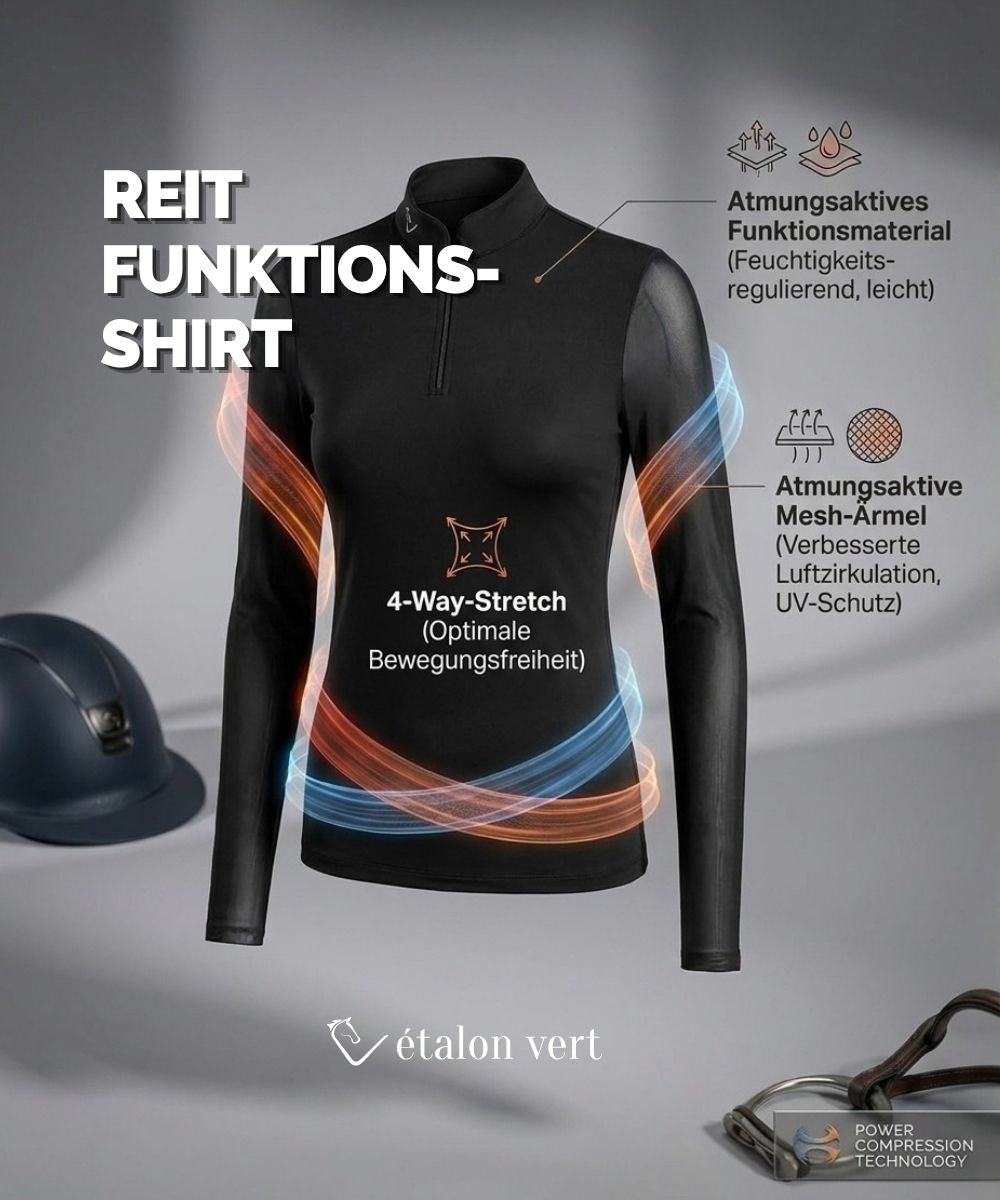 Contendro 2.0 Funktionsshirt Langarm - Mesh - Black
