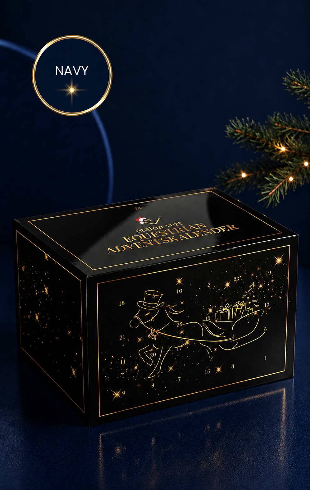 Étalon Vert Adventskalender 2026 – navy
