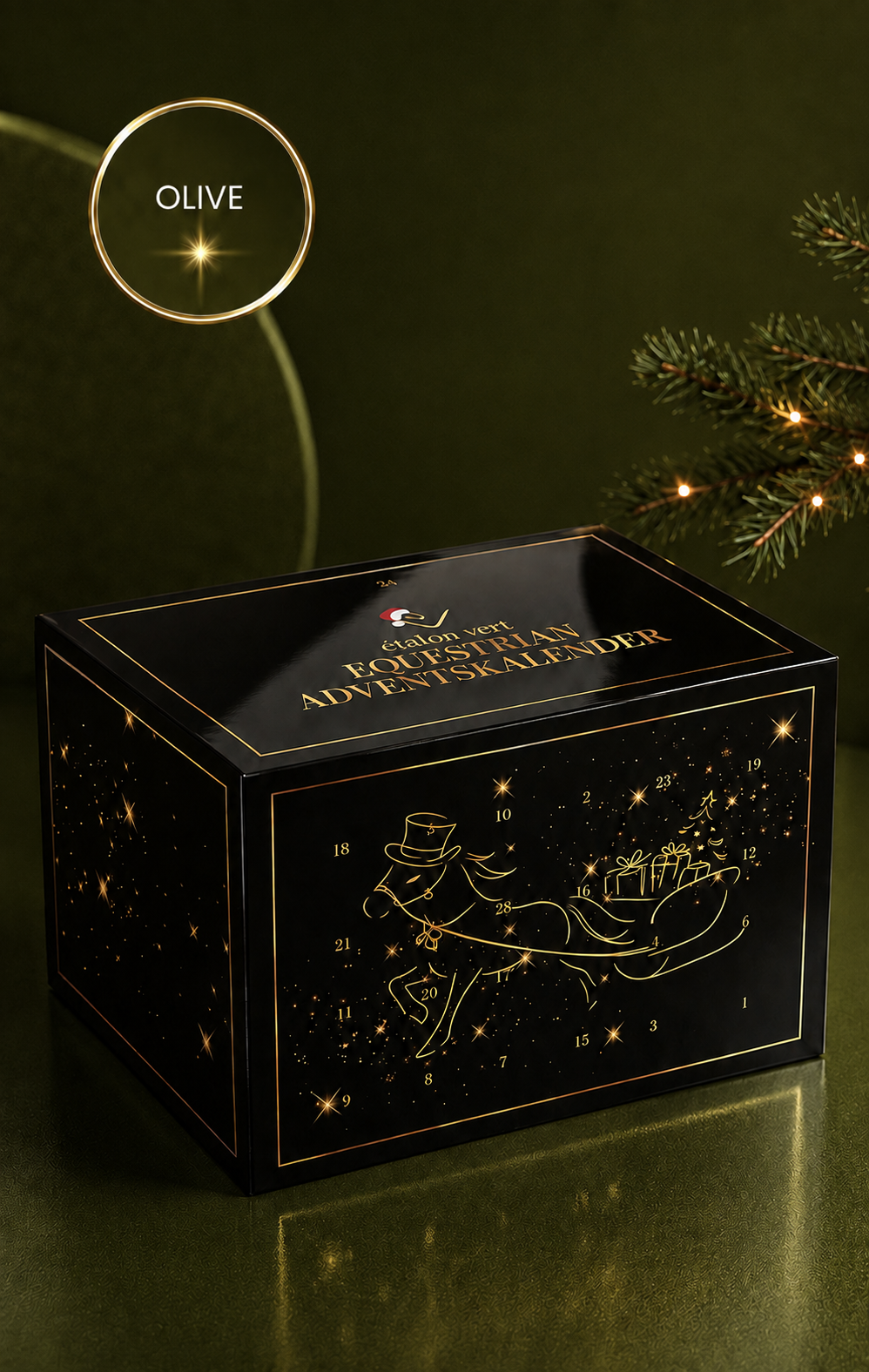 Étalon Vert Adventskalender 2026 – olive