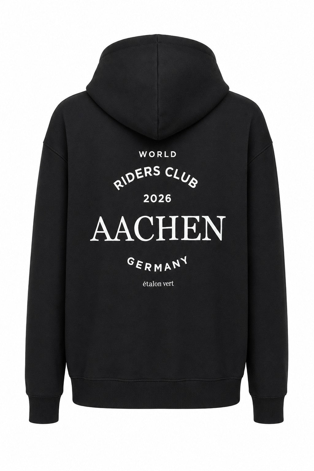 Oversize Fit Hoodie - Aachen Riders Club - Black