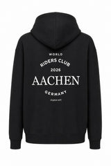 Oversize Fit Hoodie - Aachen Riders Club - Black