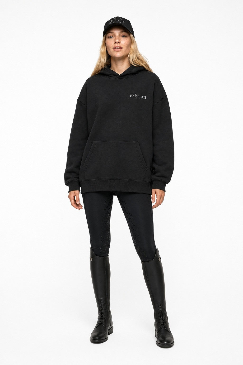 Oversize Fit Hoodie - Aachen Riders Club - Black