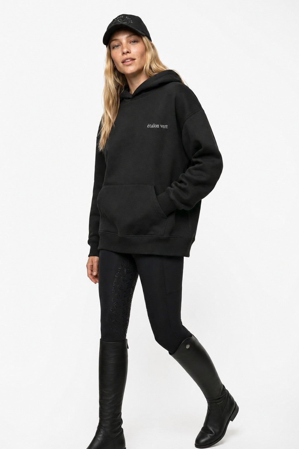 Oversize Fit Hoodie - Aachen Riders Club - Black