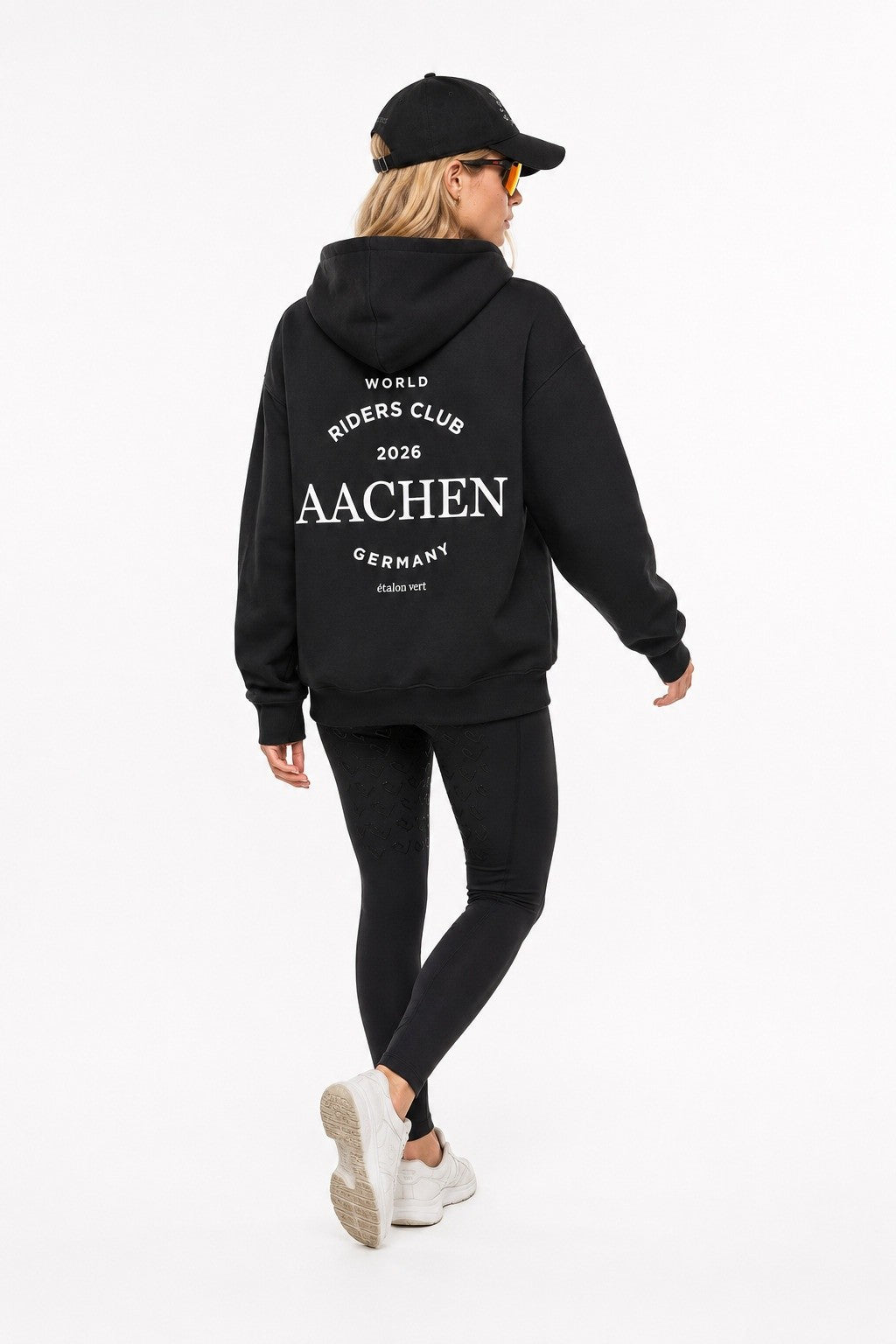 Oversize Fit Hoodie - Aachen Riders Club - Black