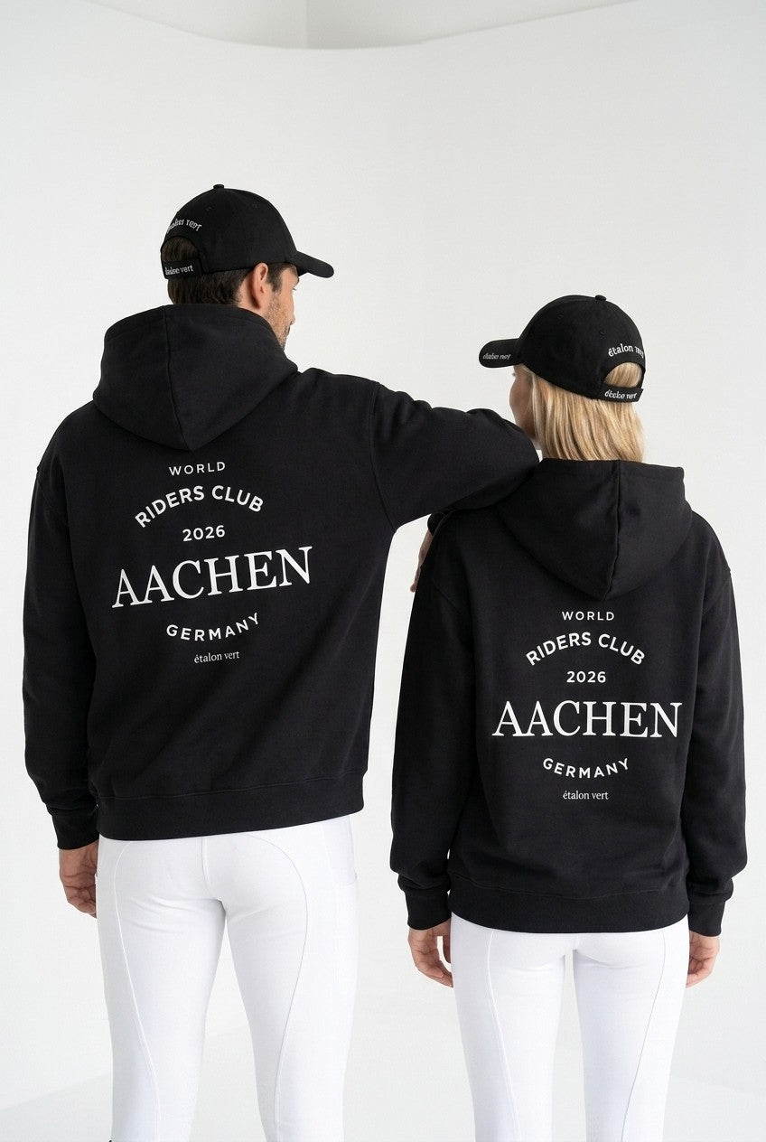 Oversize Fit Hoodie - Aachen Riders Club - Black