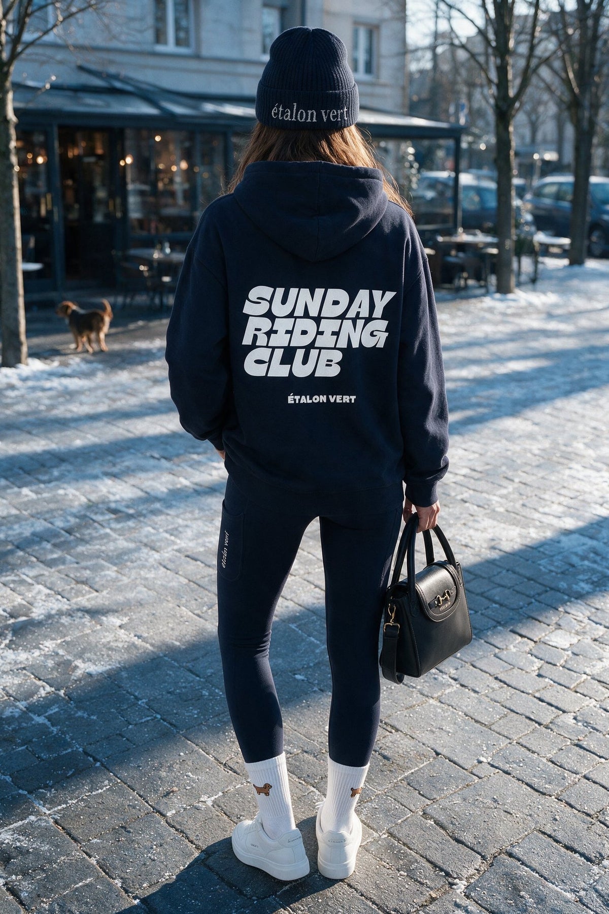 étalon vert – Sunday Riding Club – Navy – ausgewähltes Modelmotiv B022