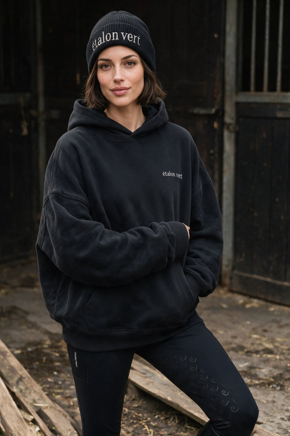 étalon vert – I’d rather be with my horse – Black – ausgewähltes Modelmotiv B149