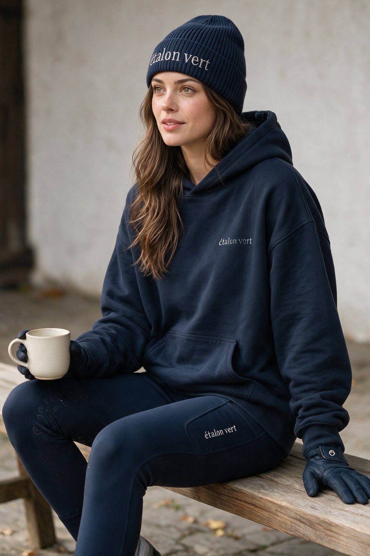 étalon vert – Sunday Riding Club – Navy – ausgewähltes Modelmotiv B429