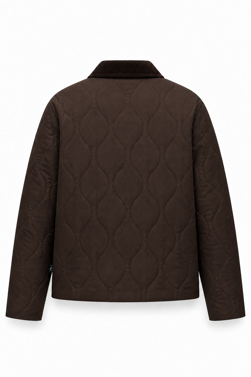 étalon vert Baloubet Heritage Jacket in Dunkelbraun – Rückansicht mit Steppmuster