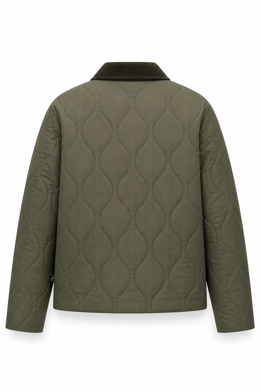 étalon vert Baloubet Heritage Jacket in Oliv – Rückansicht mit Steppmuster