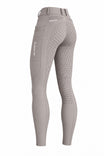 Belissimo 2.0 Reithose mit Leggings Komfort Vollgrip - Taupe – Rückansicht 3/4