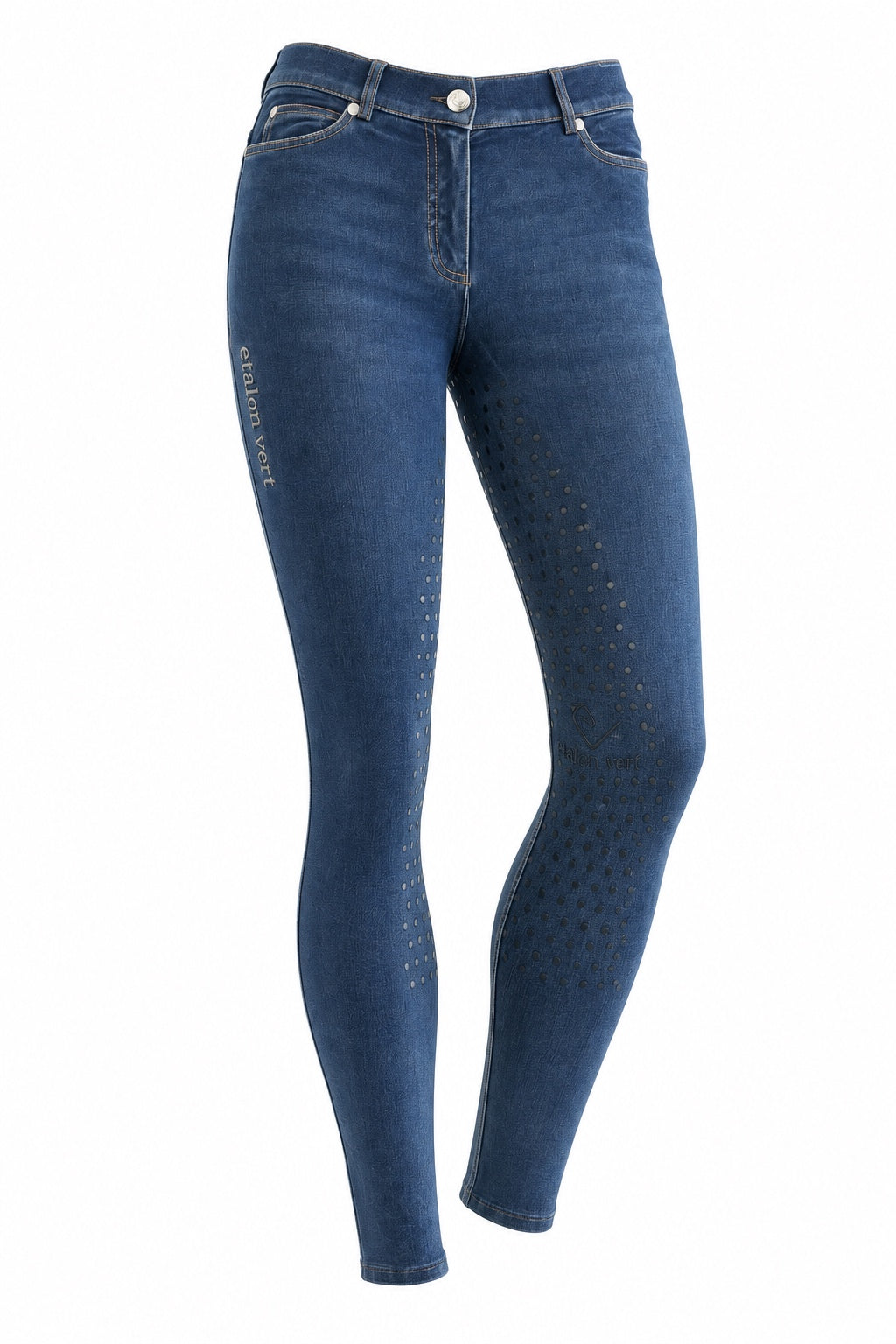 Belissimo Denim Style Reithose Blue Denim – Frontansicht