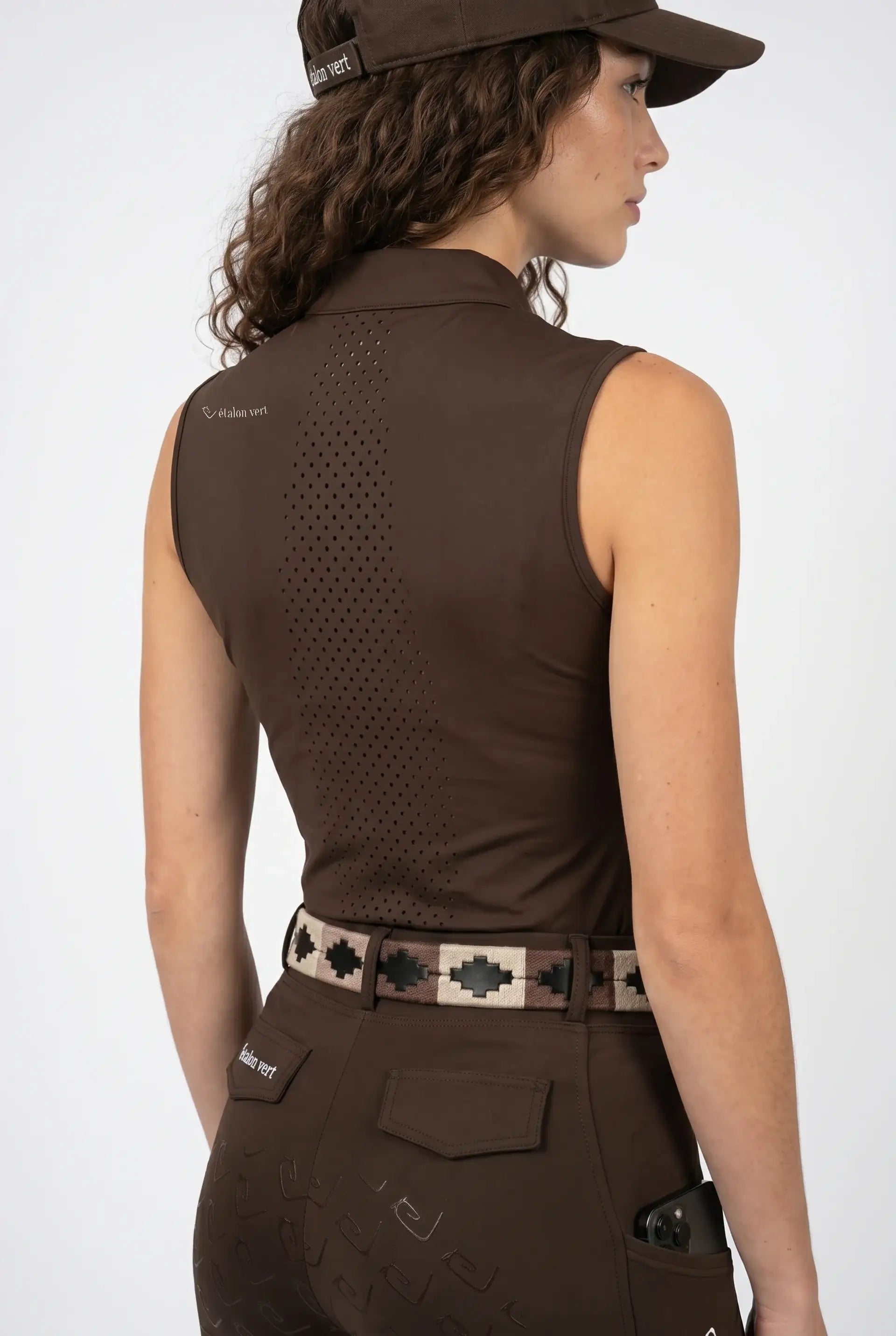 Funktionsshirt Star Gold Sleeveless perforiert - Brown