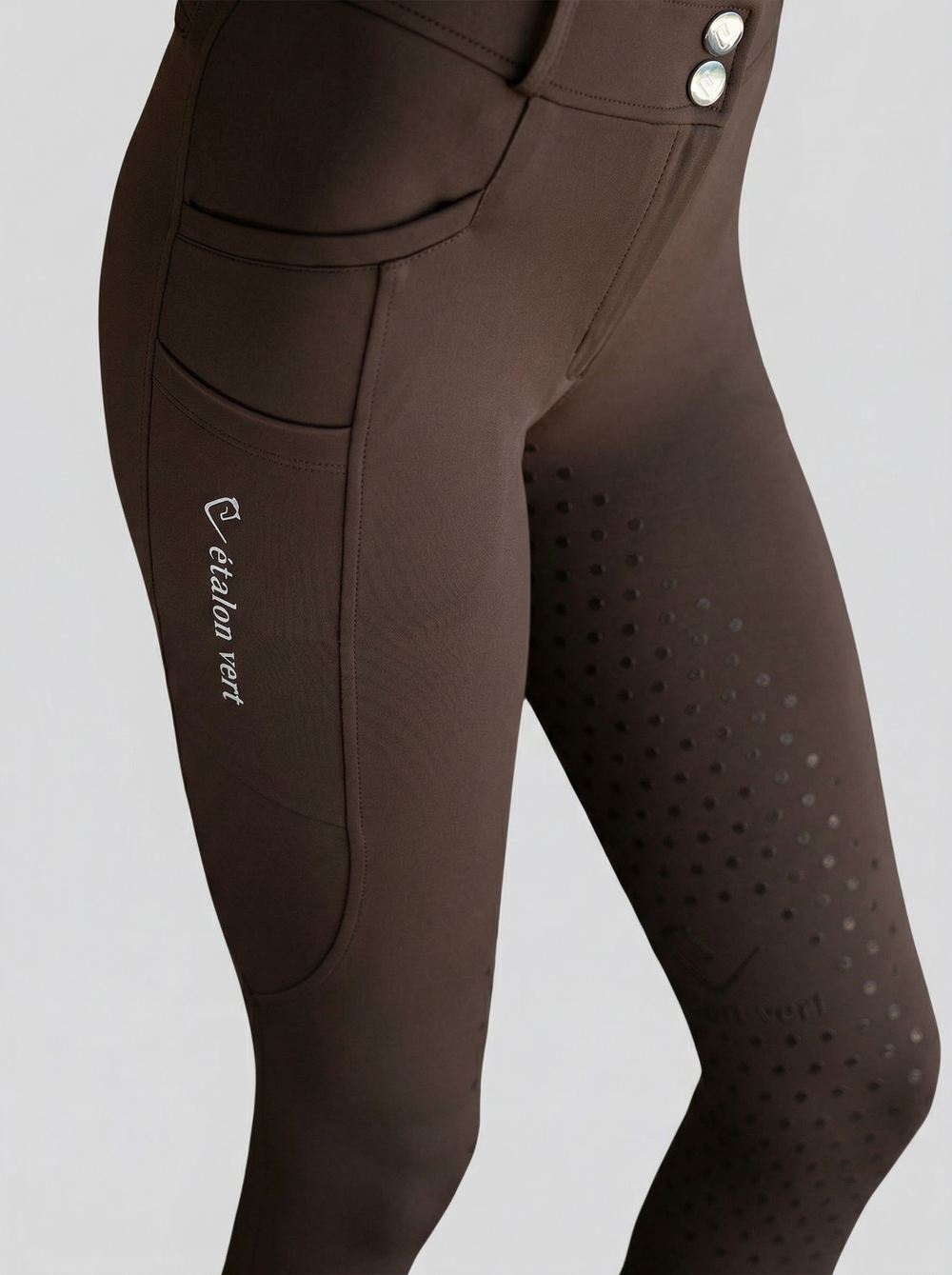 Belissimo 2.0 Reithose mit Leggings Komfort Kniegrip - Brown