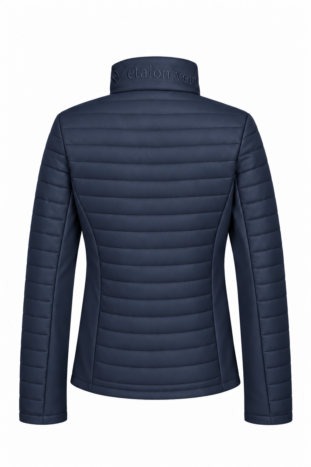 Cassini Steppjacke 2.0 Navy – Ruecken, matter plastischer Freisteller