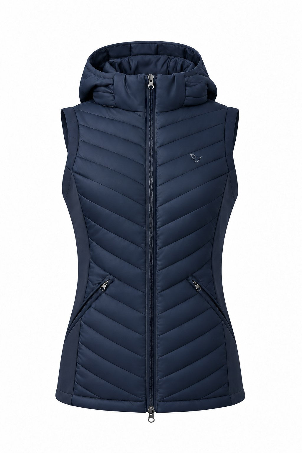 Cassini Steppweste Navy – Front, matter plastischer Freisteller