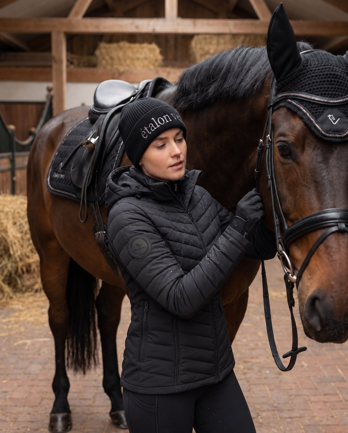 Cassini Steppjacke 2.0 Black – getragen, JB04 mit korrigiertem Originalpatch