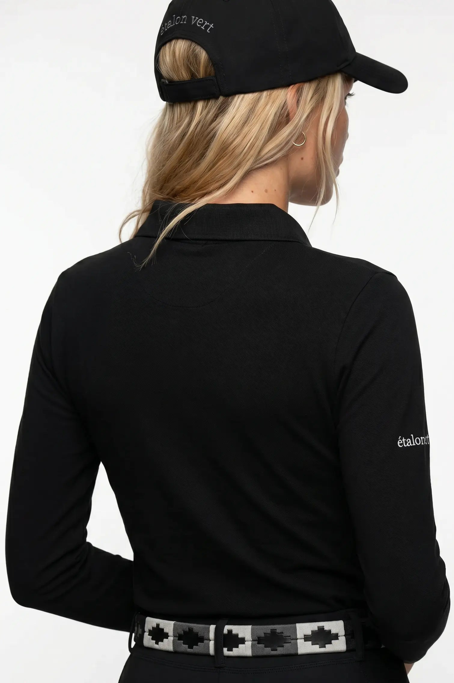 Sandro Hit 2.0 Long Sleeve Polo Shirt - Black