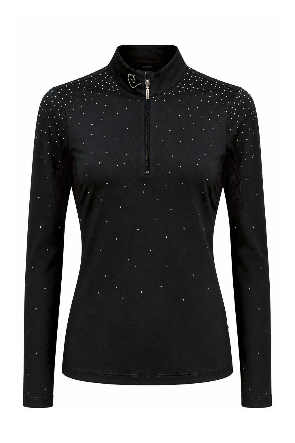 Easy Game Glitter Langarm Black – frontaler Produktfreisteller