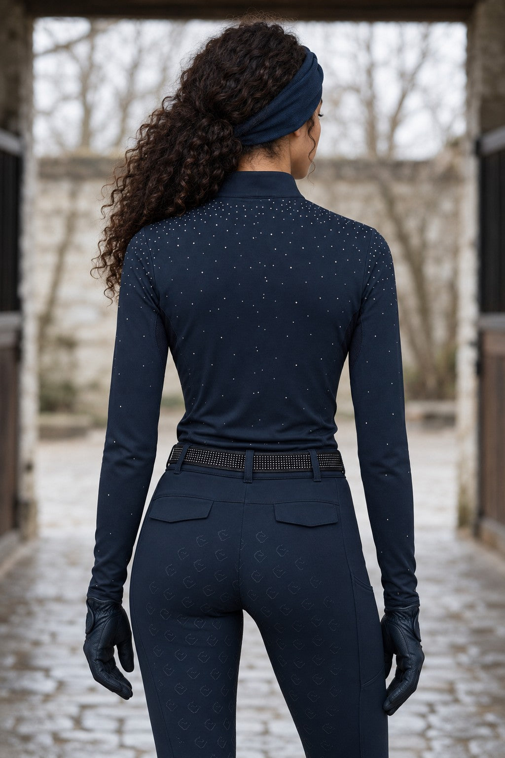 Easy Game Glitter Navy – Rückenansicht mit Maya (662)