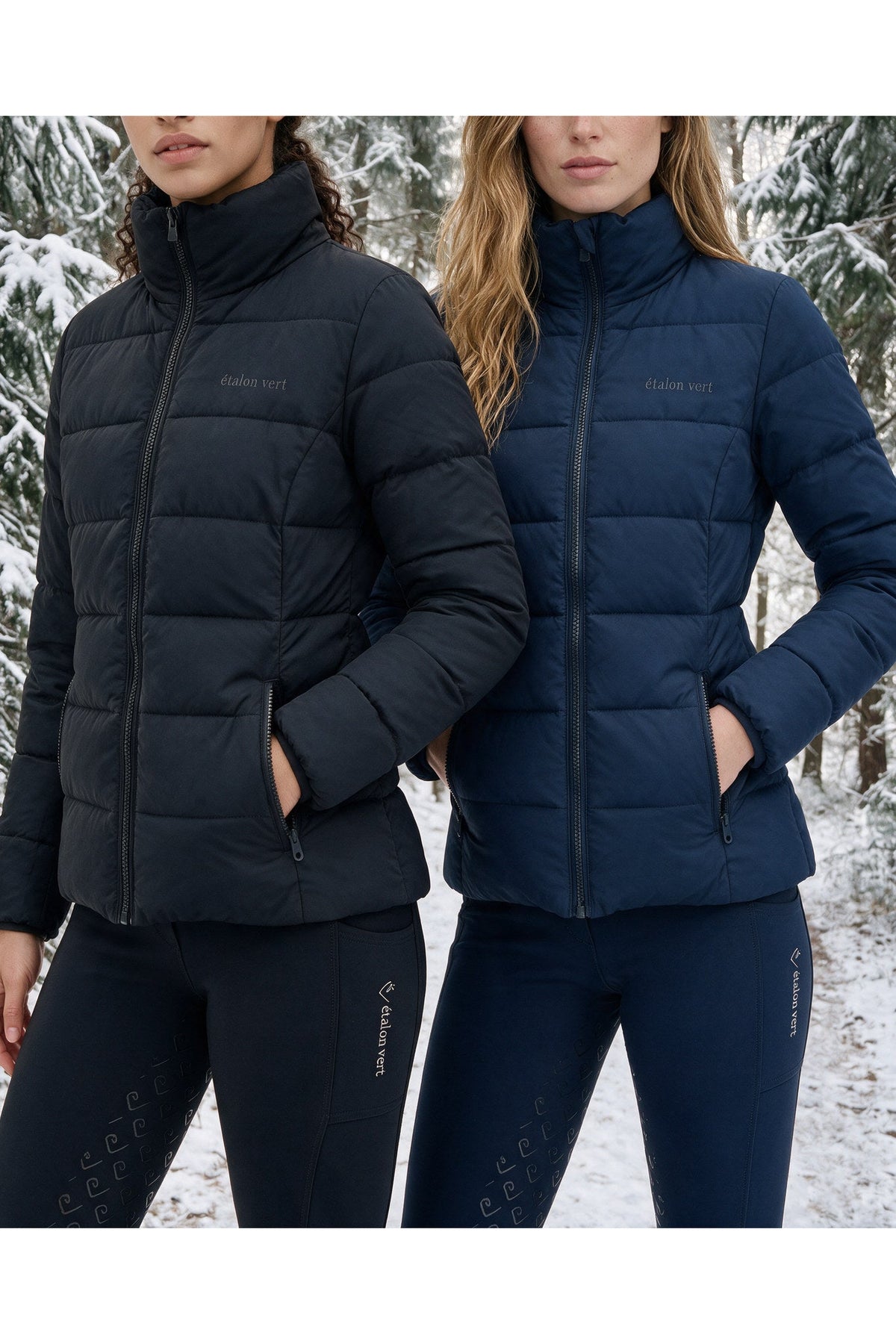 Emerald Jacken in Schwarz und Navy – gemeinsam getragen