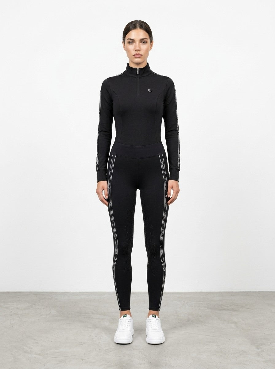 Chacco 2.0 - Full Grip Leggings - Black - Stripes