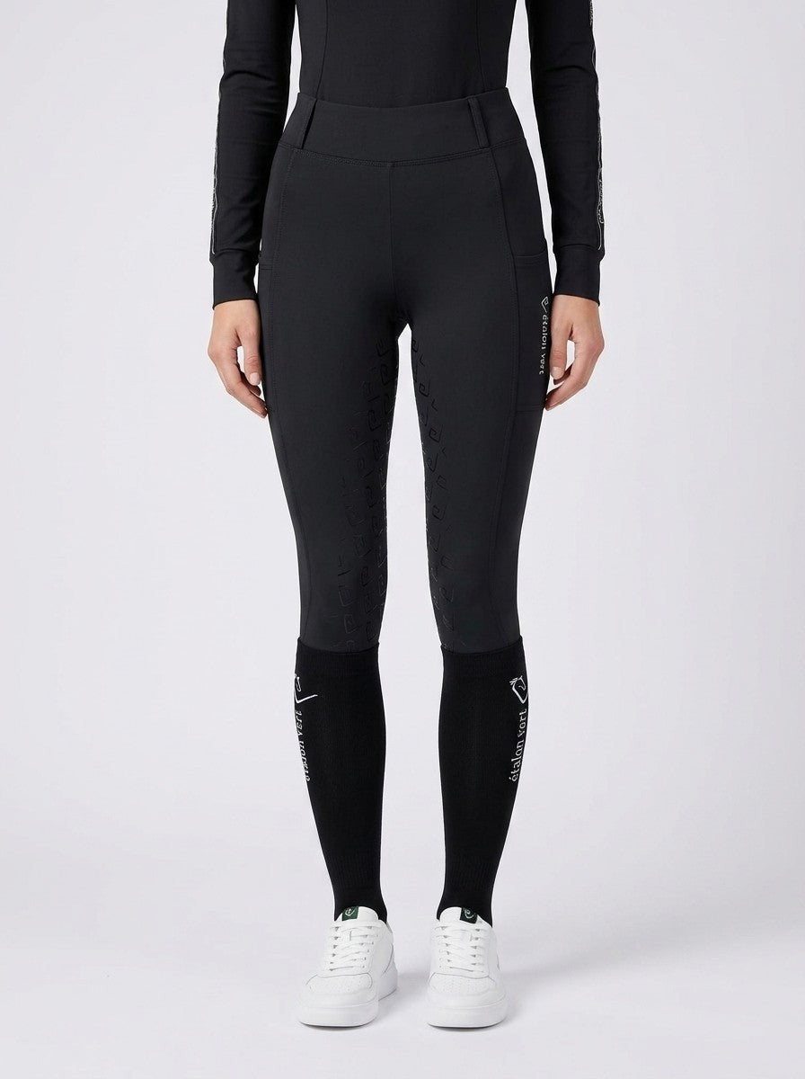 Chacco 2.0 - Legginsy Fullgrip - Czarne