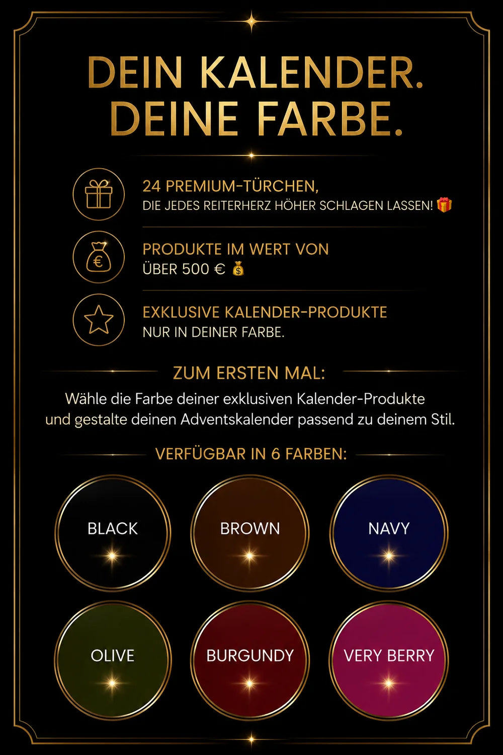Entscheide dich für deine Farbe