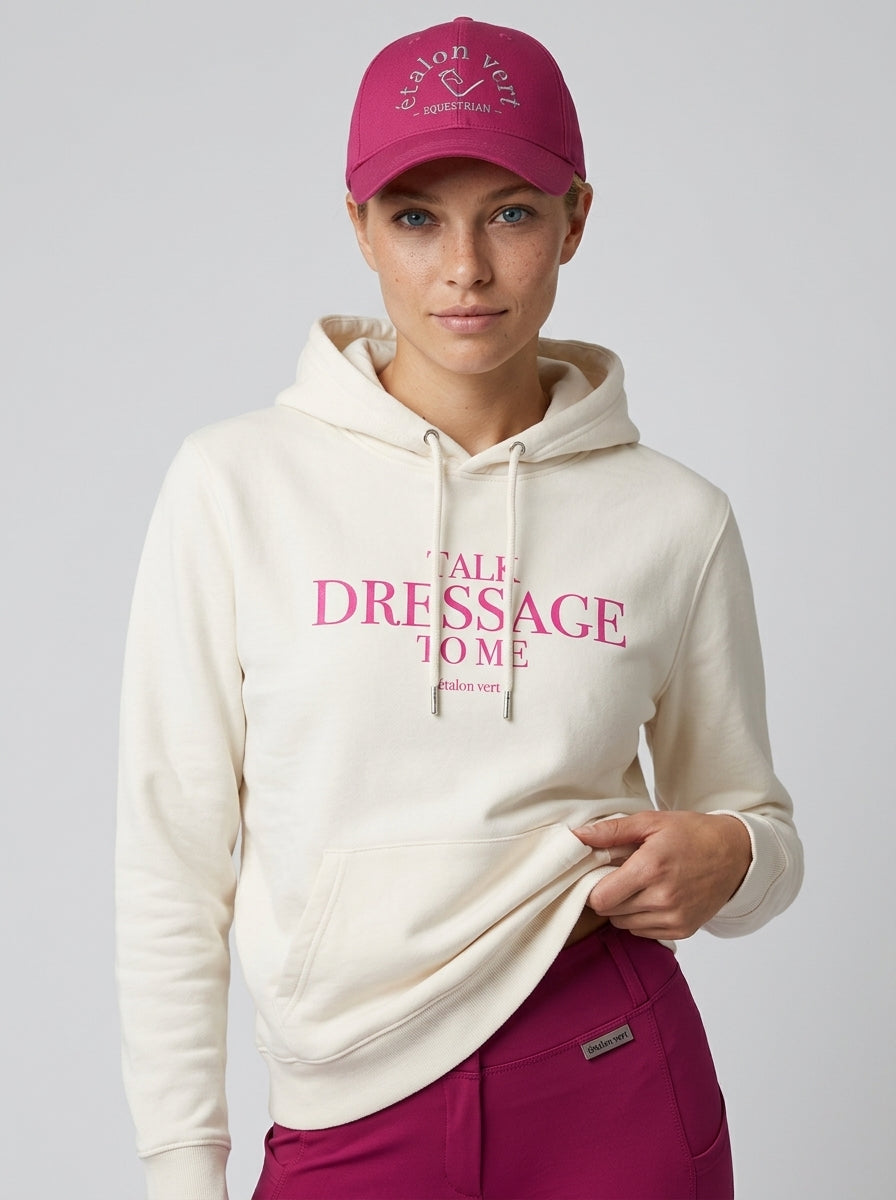 Oversize Fit Hoodie - Talk Dressage to me - OFF White