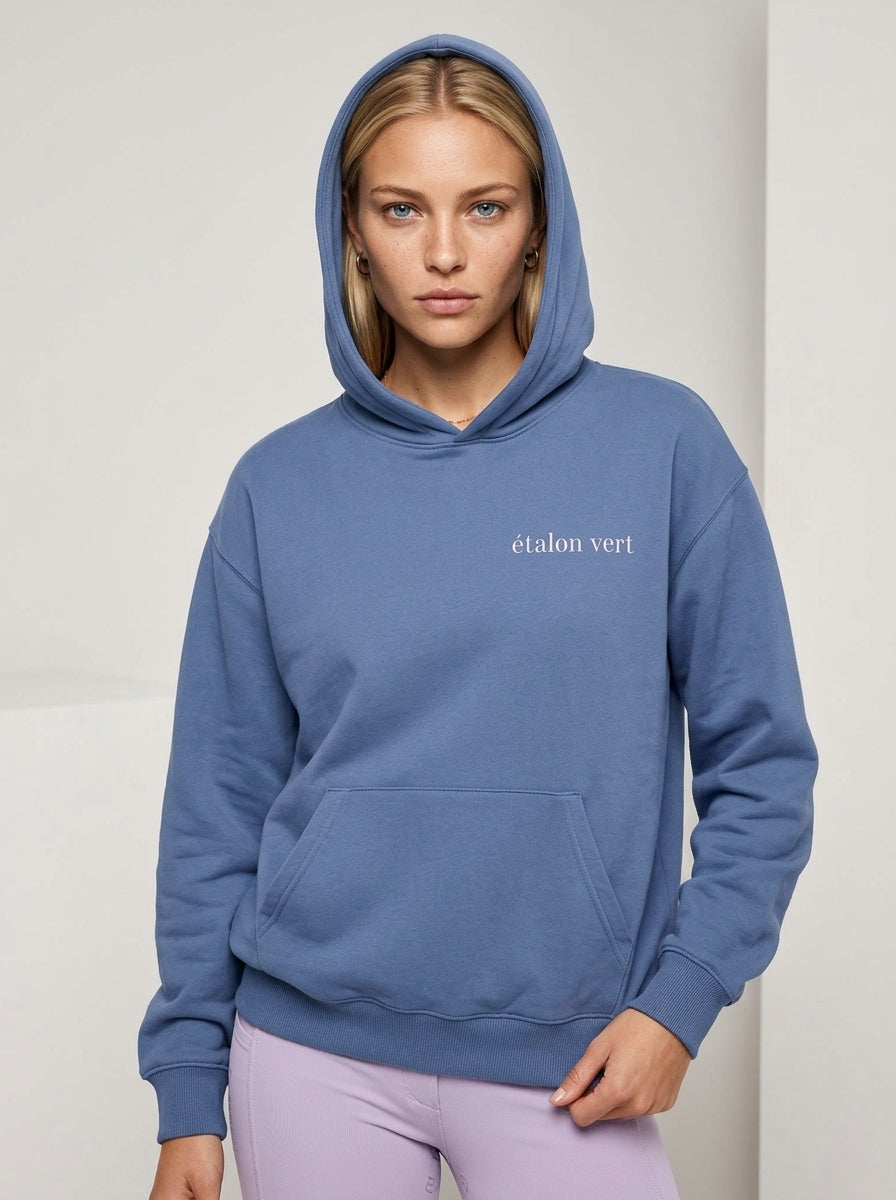 Pharos 2.0 Oversize Fit Hoodie - Horses & Cocktail - Navy
