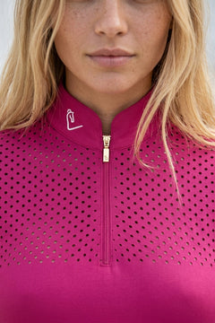 T-shirt fonctionnel Star Gold manches courtes - Very Berry