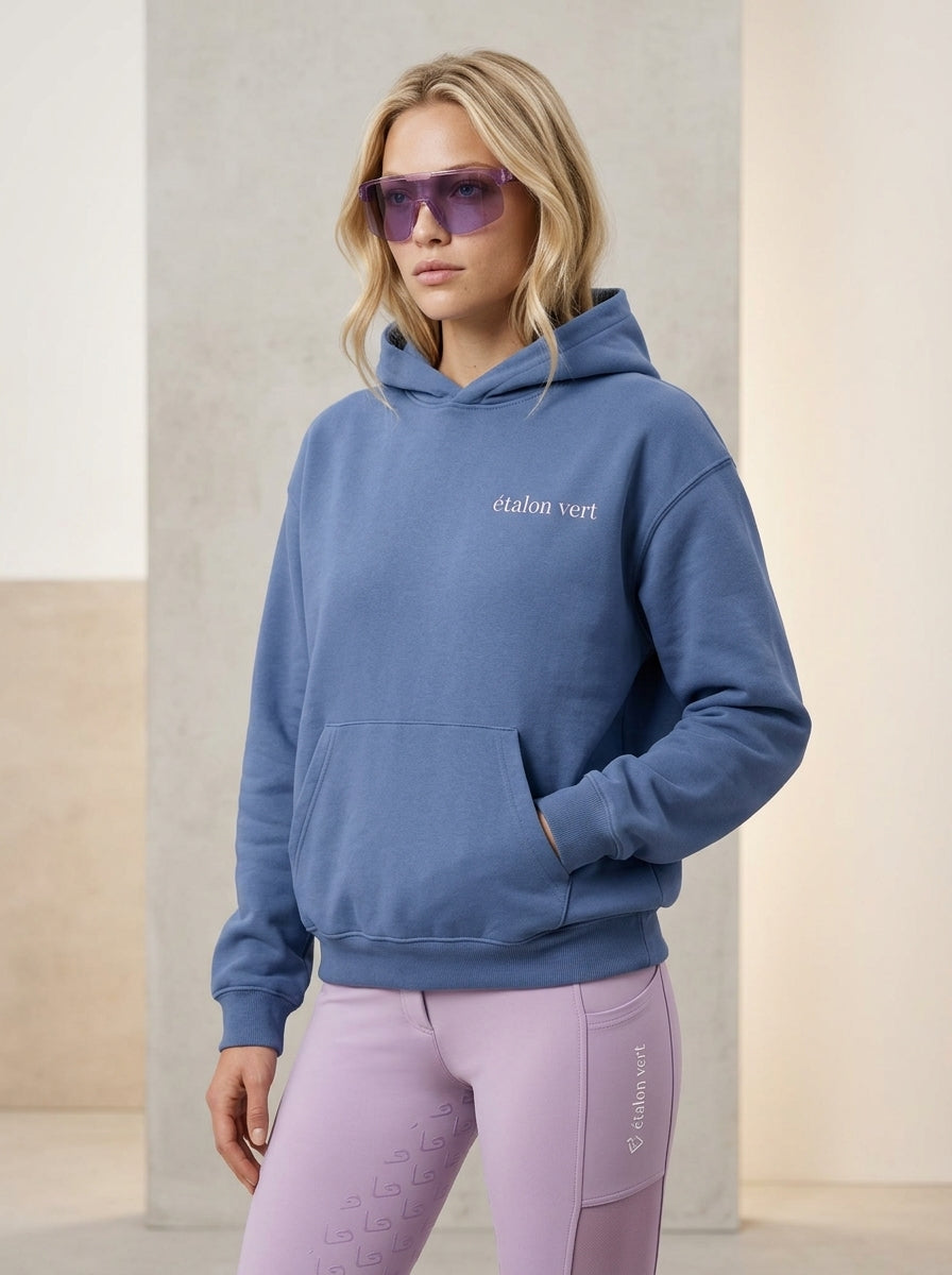 Pharos 2.0 Oversize Fit Hoodie - Horses & Cocktail - Navy