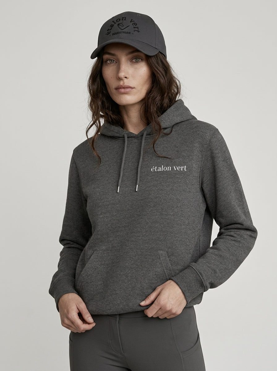 Oversize Fit Hoodie - Aufsitzen. Absitzen. Einen Sitzen. - Grey