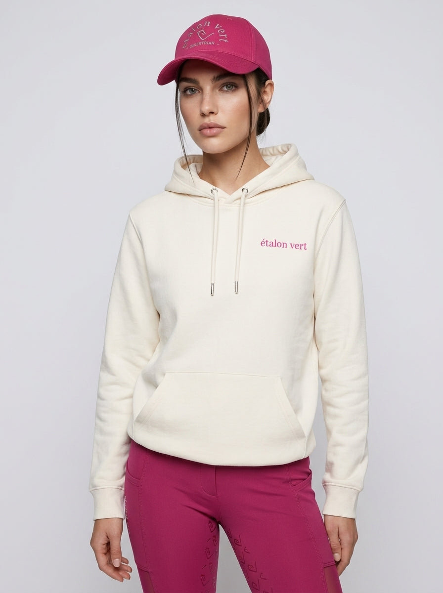 Oversize Fit Hoodie - My Horse is cooler than yours - OFF White
