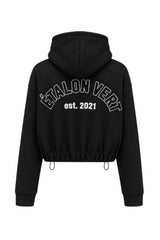 Sweatjacke - Black - Oversized/Cropped Fit