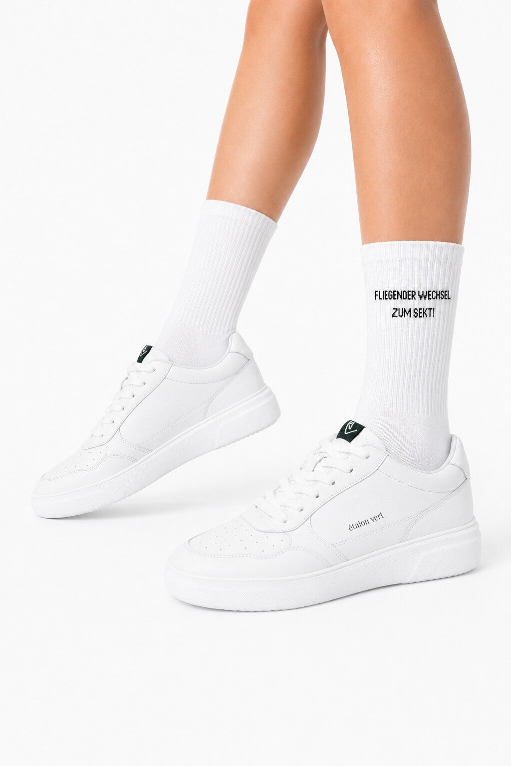Sportsocken - Fliegender Wechsel. Zum Sekt. Icon