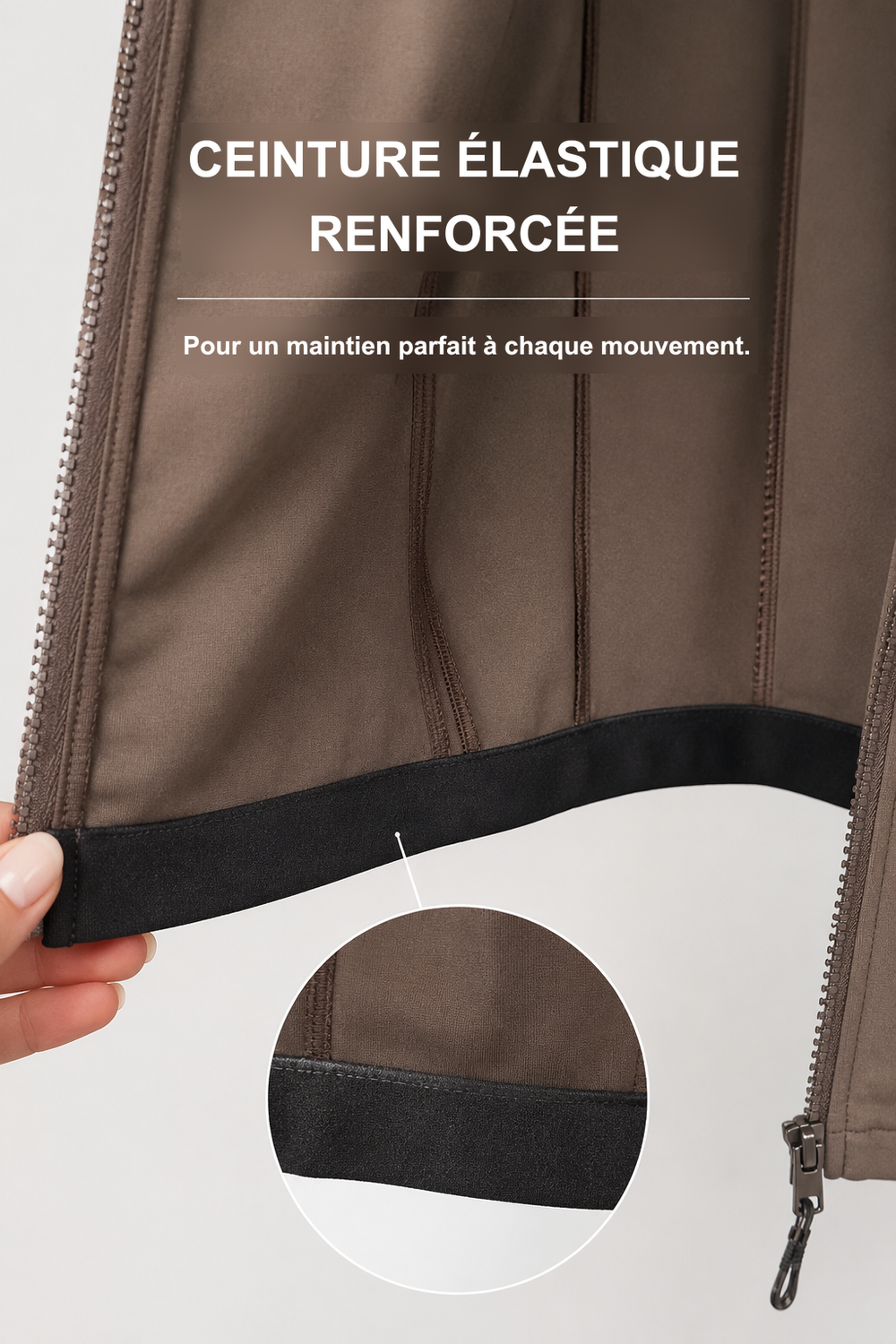 Infographie produit étalon vert : CEINTURE ÉLASTIQUE RENFORCÉE [fr]